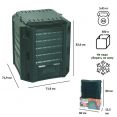 Компостер Prosperplast Compogreen IKST380Z-G851