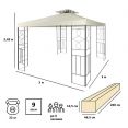 Тент шатер садовый Green Glade 43301 3х3м полиэстер