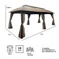 Тент шатер садовый Green Glade 1151 3х6м полиэстер (2 коробки)