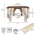 Тент шатер садовый Green Glade 1150 2,5х2,5х2,5м полиэстер