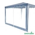 Стенка для садового тента Green Glade 1,95х2,95м полиэстер с москитной сеткой синяя Артикул: 4140