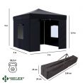 Шатер Helex 4332 S8.1, 3x3м черный