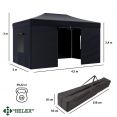 Шатер Helex 4342 S8.2, 3x4.5м черный